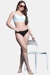 PrettyCat Lightly Padded Non Wired Sexy Bralette For Women - Light Blue — thumbnail 4